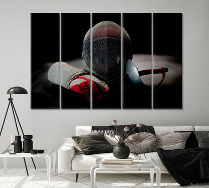 Protective Equipment for Fencing Canvas Print-Canvas Print-CetArt-1 Panel-24x16 inches-CetArt