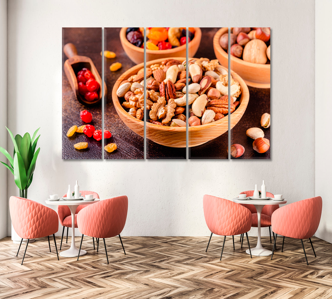 Nuts and Dried Fruit Canvas Print-Canvas Print-CetArt-1 Panel-24x16 inches-CetArt