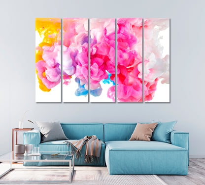 Abstract Multicolored Smoke Canvas Print-Canvas Print-CetArt-1 Panel-24x16 inches-CetArt