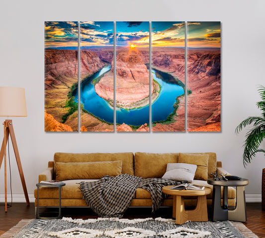 Horseshoe Bend Arizona Canvas Print-Canvas Print-CetArt-1 Panel-24x16 inches-CetArt