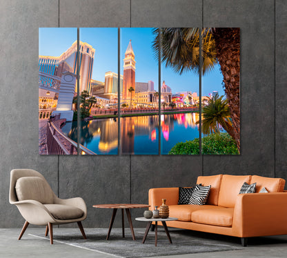 Las Vegas Cityscape Nevada USA Canvas Print-Canvas Print-CetArt-1 Panel-24x16 inches-CetArt