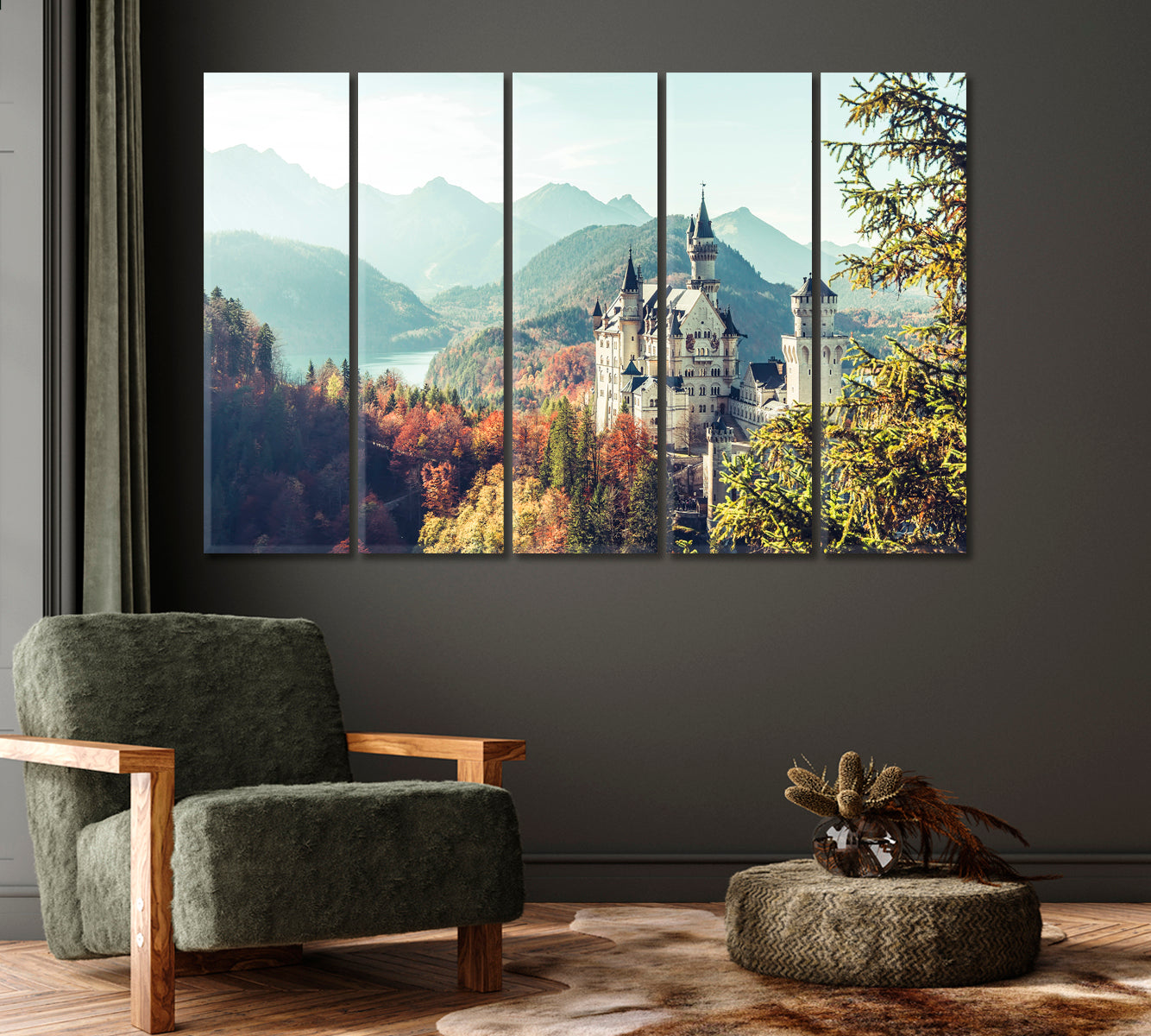 Neuschwanstein Castle Germany Canvas Print-Canvas Print-CetArt-1 Panel-24x16 inches-CetArt