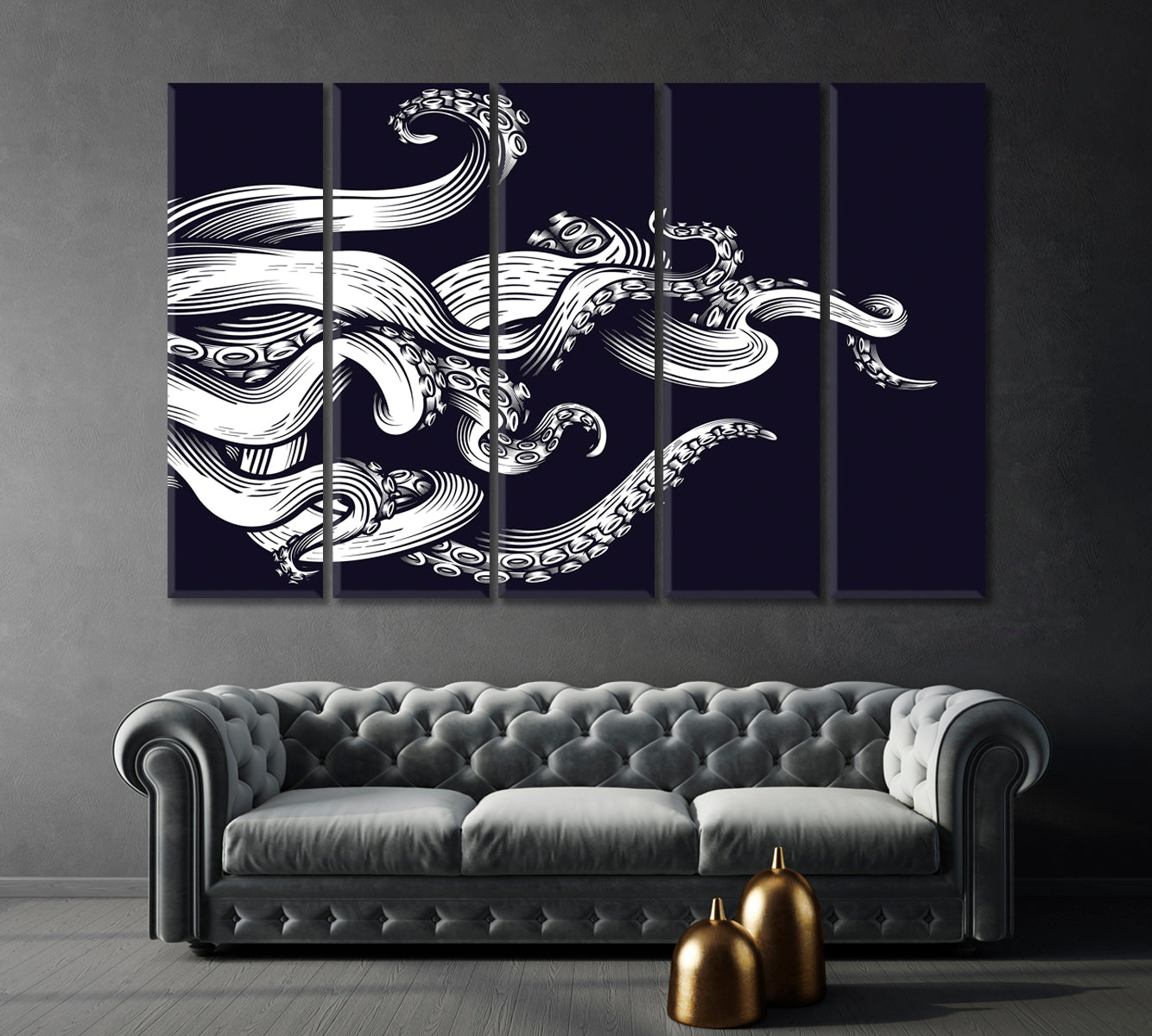 Octopus Tentacles Canvas Print-Canvas Print-CetArt-1 Panel-24x16 inches-CetArt