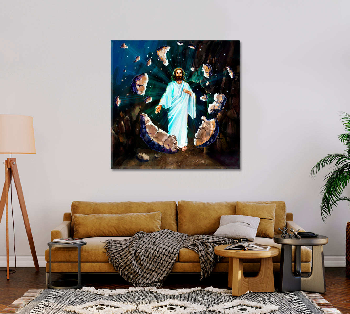 The Resurrection of Jesus Canvas Print-Canvas Print-CetArt-1 panel-12x12 inches-CetArt