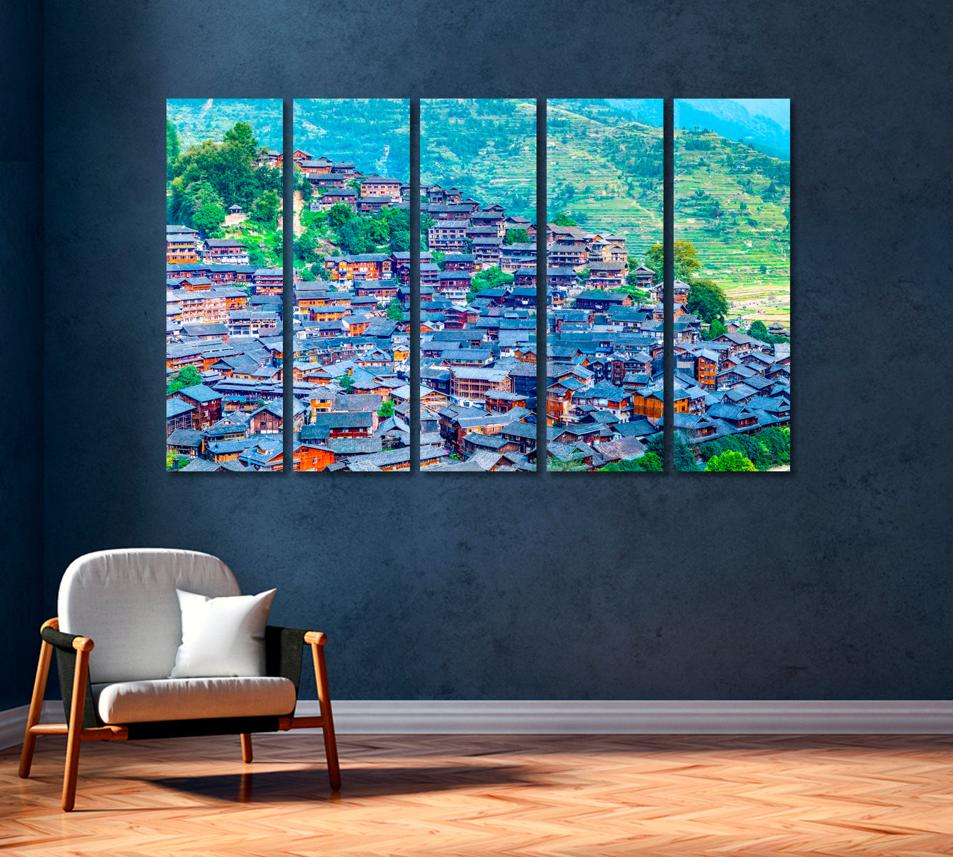 Xijiang Miao Village Guizhou China Canvas Print-Canvas Print-CetArt-1 Panel-24x16 inches-CetArt