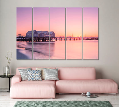 Busselton Jetty Western Australia Canvas Print-Canvas Print-CetArt-1 Panel-24x16 inches-CetArt