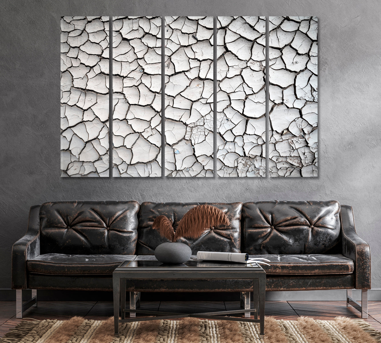 Cracked Land Canvas Print-Canvas Print-CetArt-1 Panel-24x16 inches-CetArt