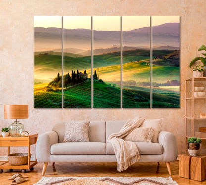 Tuscany Landscape Italy Canvas Print-Canvas Print-CetArt-1 Panel-24x16 inches-CetArt