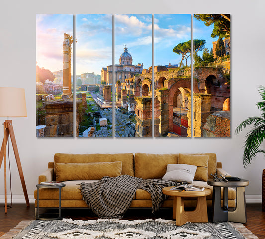 Roman Forum in Rome Italy Canvas Print-Canvas Print-CetArt-1 Panel-24x16 inches-CetArt