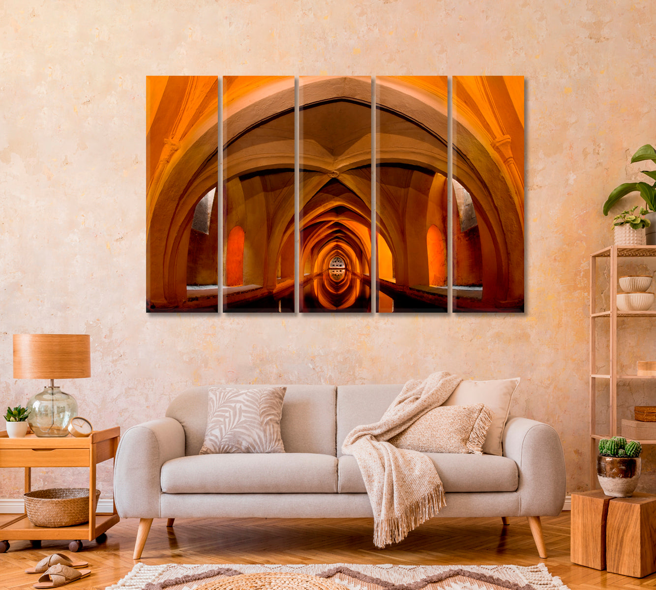 Baths of Lady Maria de Padilla Andalucia Canvas Print-Canvas Print-CetArt-1 Panel-24x16 inches-CetArt