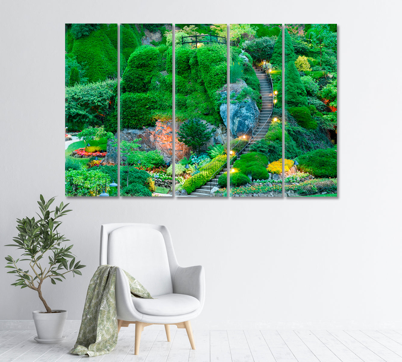 Butchart Gardens Canada Canvas Print-Canvas Print-CetArt-1 Panel-24x16 inches-CetArt