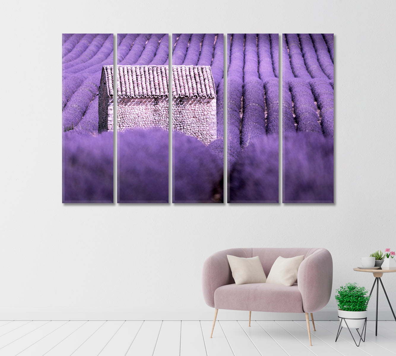 Valensole Purple Lavender Field Provence France Canvas Print-Canvas Print-CetArt-1 Panel-24x16 inches-CetArt