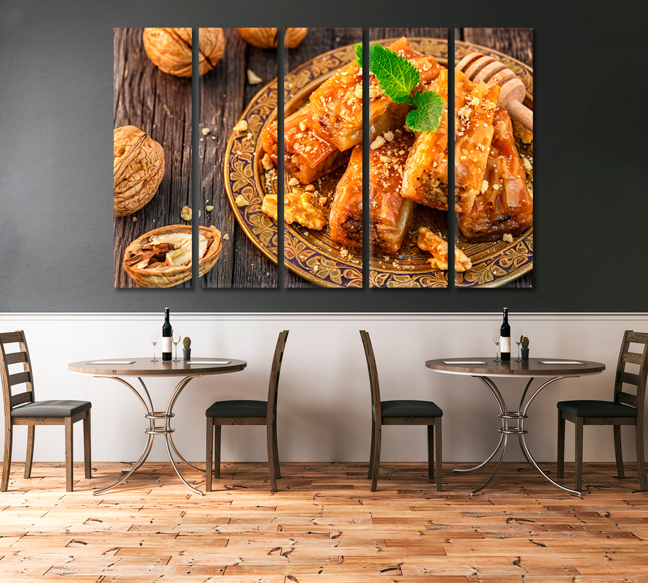 Turkish Baklava Canvas Print-Canvas Print-CetArt-1 Panel-24x16 inches-CetArt