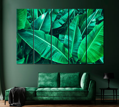 Tropical Banana Leaves Canvas Print-Canvas Print-CetArt-1 Panel-24x16 inches-CetArt