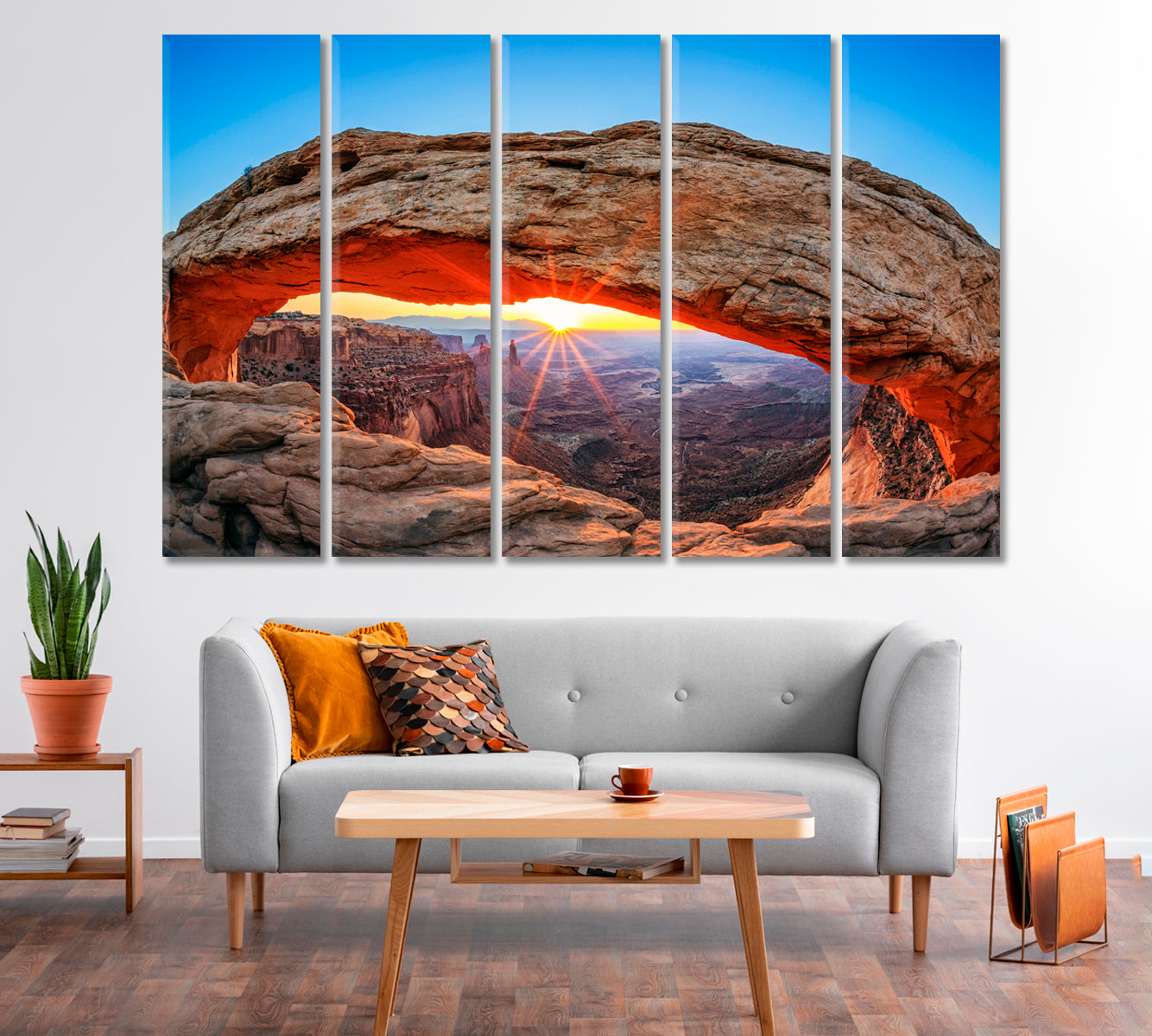 Sunrise at Arch Places Canyonlands Park Utah USA Canvas Print-Canvas Print-CetArt-1 Panel-24x16 inches-CetArt