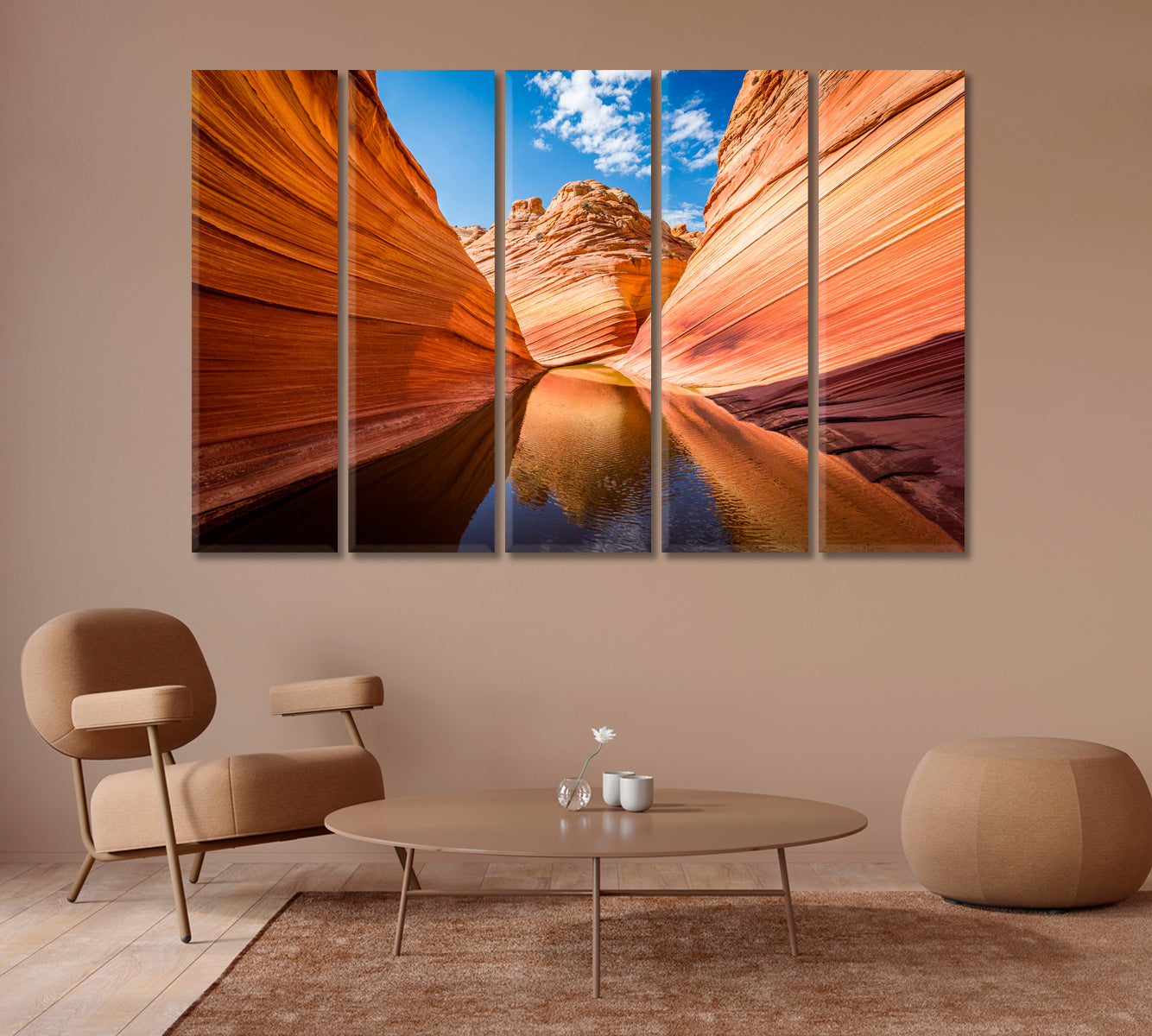 The Wave Rocky Canyon Arizona Canvas Print-Canvas Print-CetArt-1 Panel-24x16 inches-CetArt