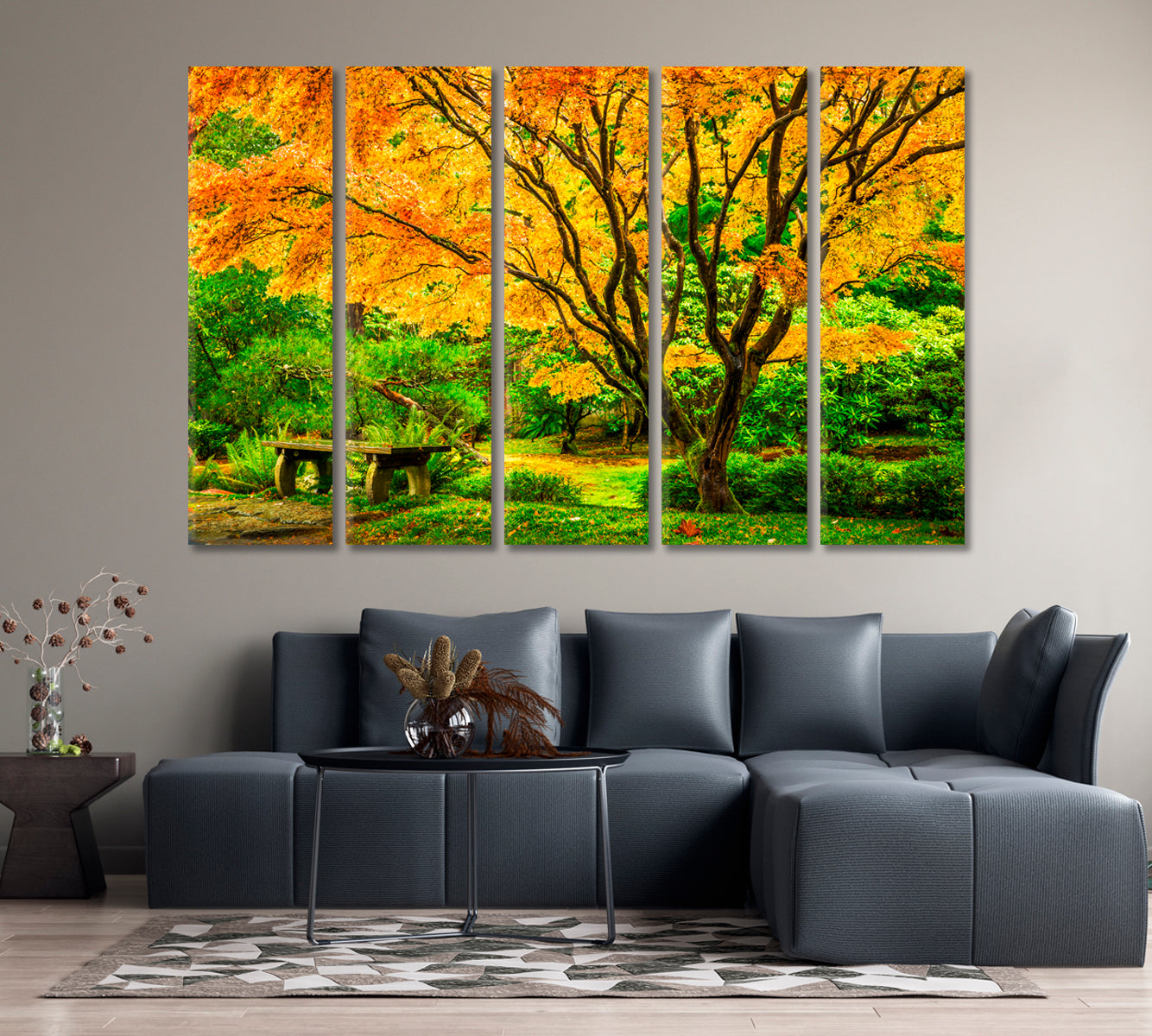 Japanese Maple Tree Washington Park Arboretum Botanical Garden Canvas Print-Canvas Print-CetArt-1 Panel-24x16 inches-CetArt