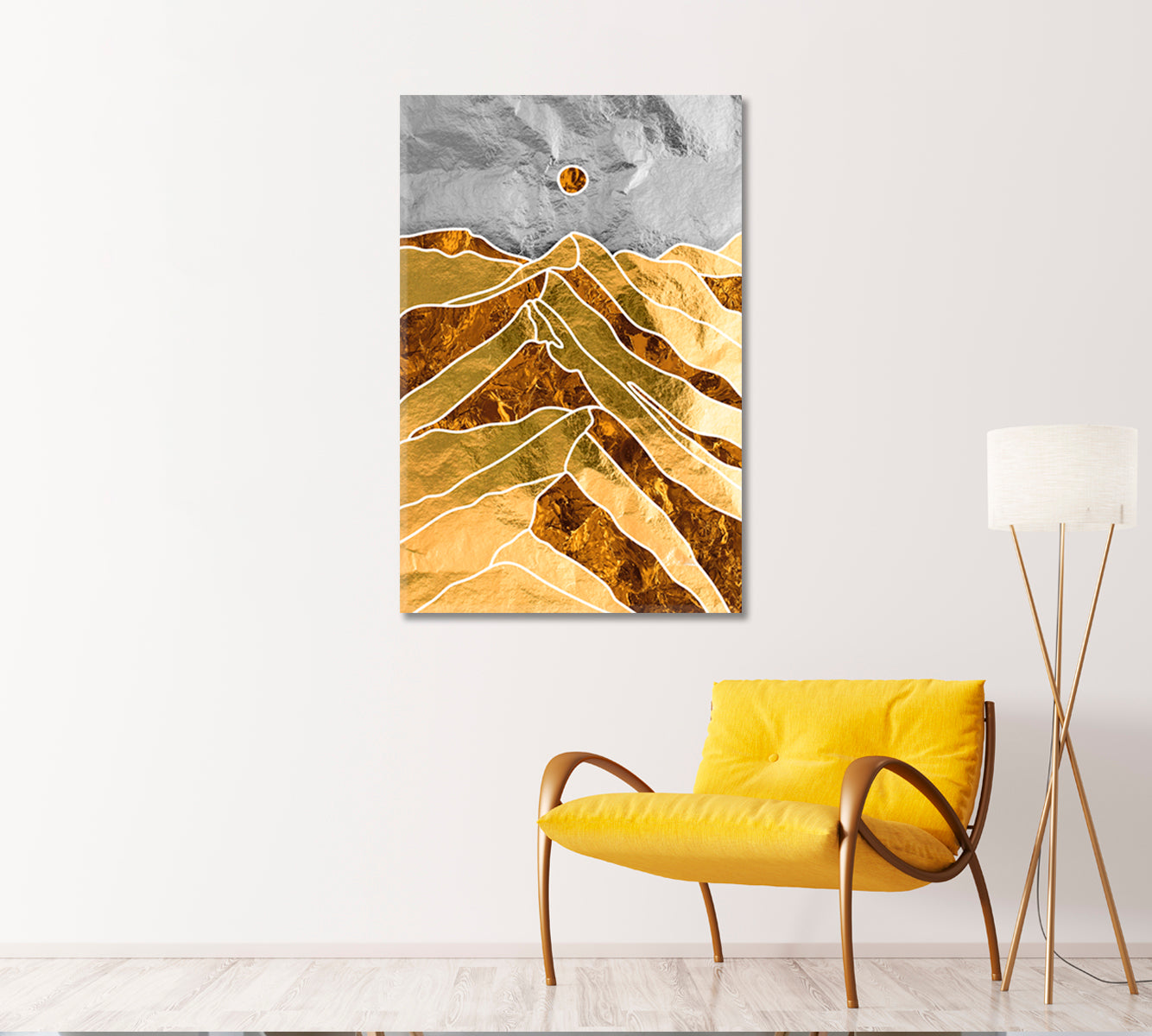 Beautiful Mountains Landscape Canvas Print-Canvas Print-CetArt-1 panel-16x24 inches-CetArt