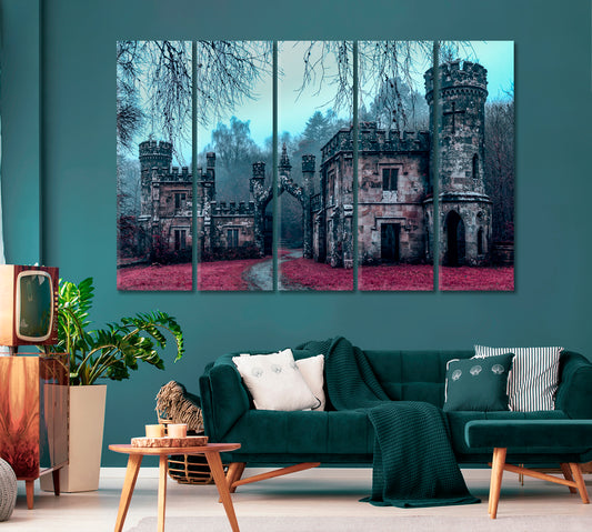 Mystical Old Castle Canvas Print-Canvas Print-CetArt-1 Panel-24x16 inches-CetArt