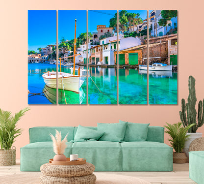 Old Fishing Village Cala Figuera Spain Canvas Print-Canvas Print-CetArt-1 Panel-24x16 inches-CetArt