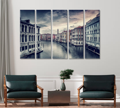 Beautiful Venice Cityscape with Water Canal Italy Canvas Print-Canvas Print-CetArt-1 Panel-24x16 inches-CetArt