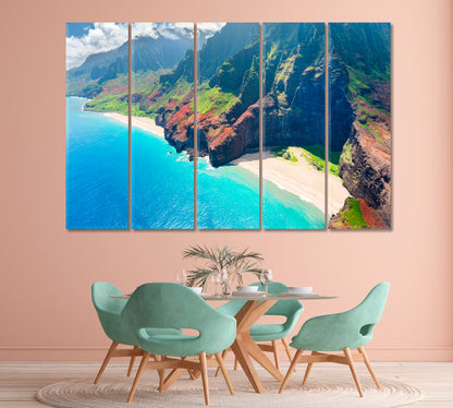 Sunny Day on Kauai Island Hawaii Canvas Print-Canvas Print-CetArt-1 Panel-24x16 inches-CetArt