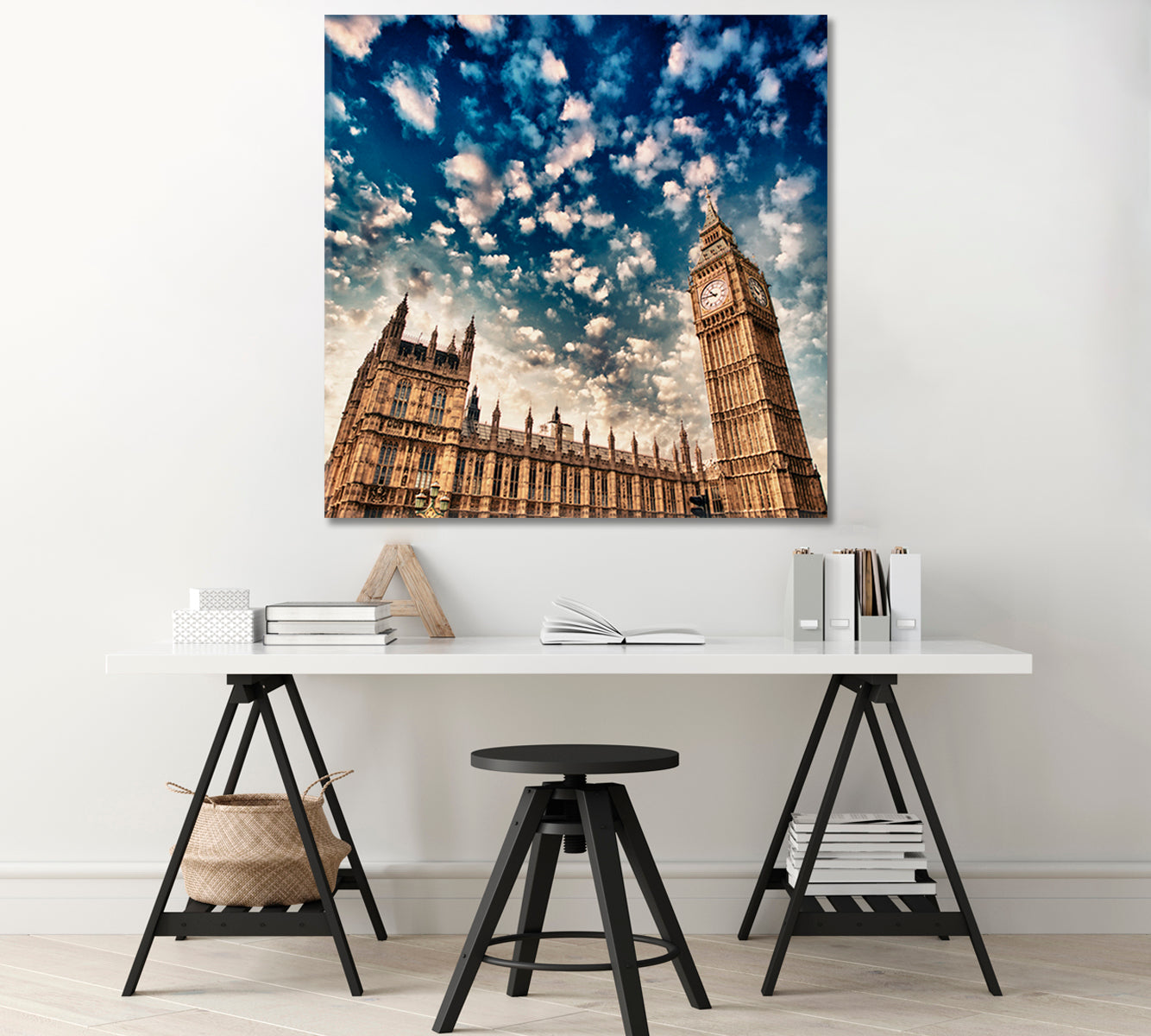 Palace of Westminster London Canvas Print-Canvas Print-CetArt-1 panel-12x12 inches-CetArt