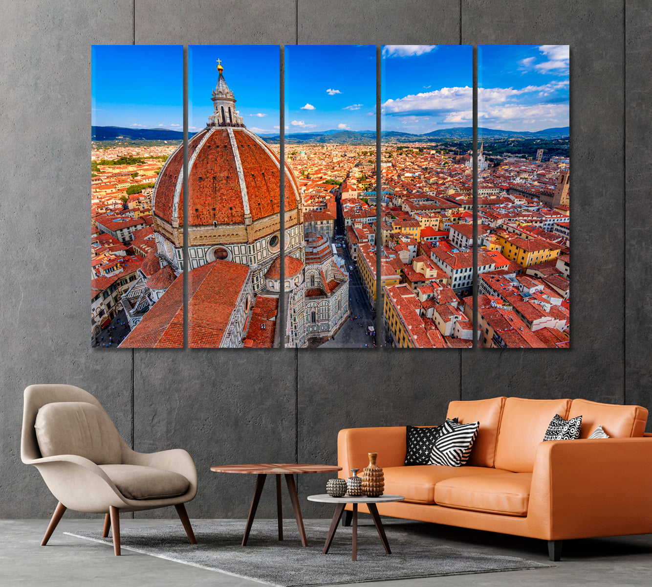 Cathedral Santa Maria Del Fiore Florence Italy Canvas Print-Canvas Print-CetArt-1 Panel-24x16 inches-CetArt