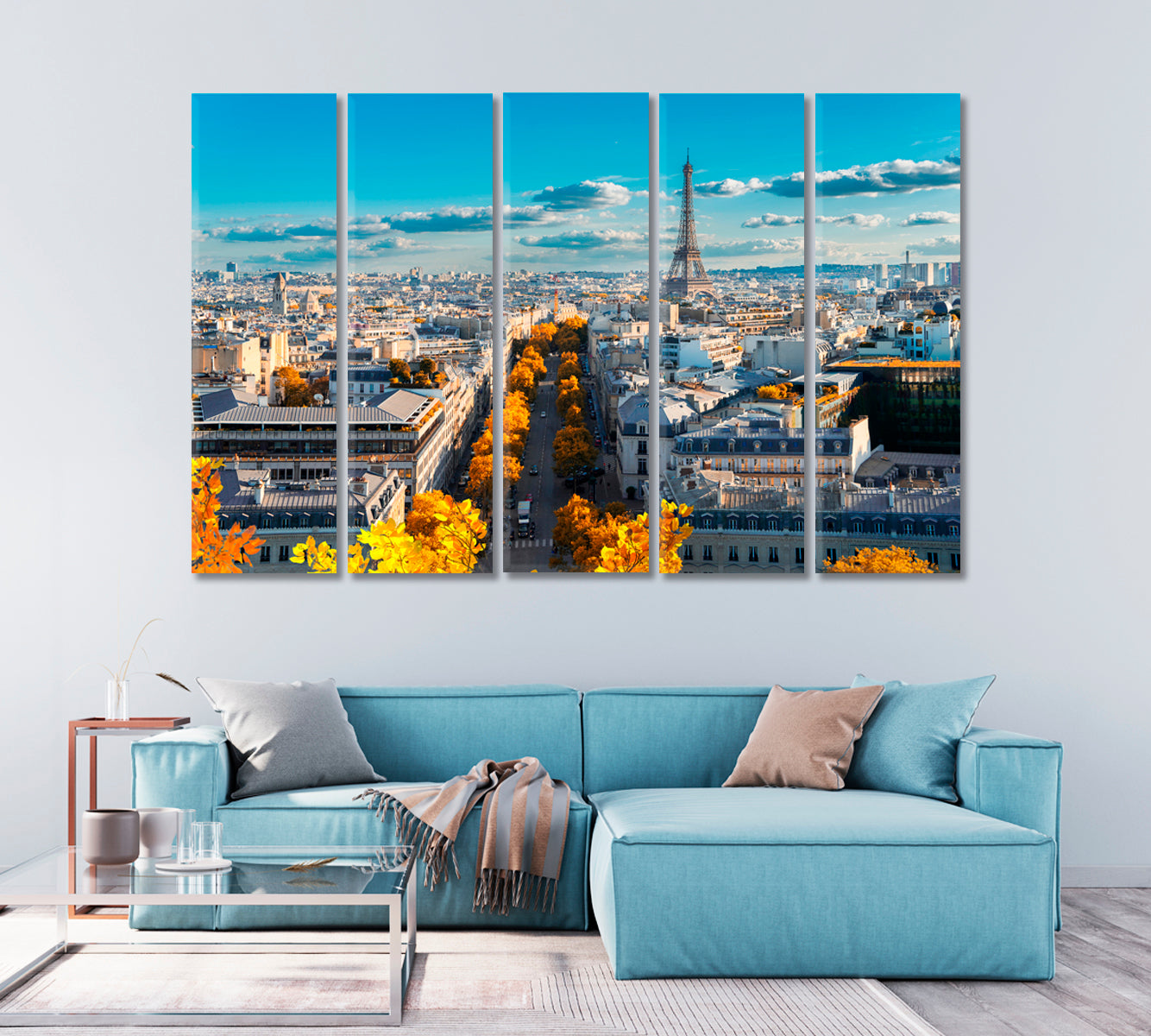 Autumn in Paris Canvas Print-Canvas Print-CetArt-1 Panel-24x16 inches-CetArt