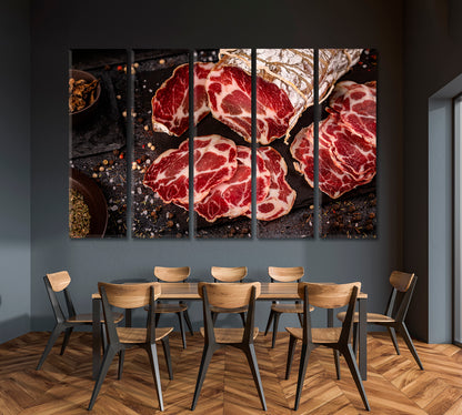 Spanish Jamon Canvas Print-Canvas Print-CetArt-1 Panel-24x16 inches-CetArt