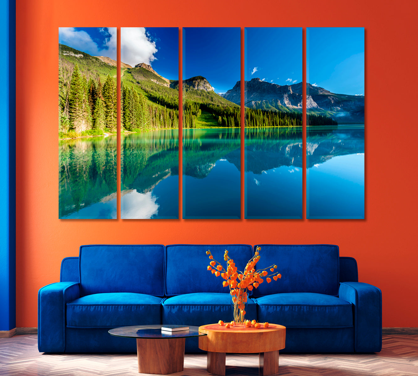 Emerald Lake Canada Canvas Print-Canvas Print-CetArt-1 Panel-24x16 inches-CetArt