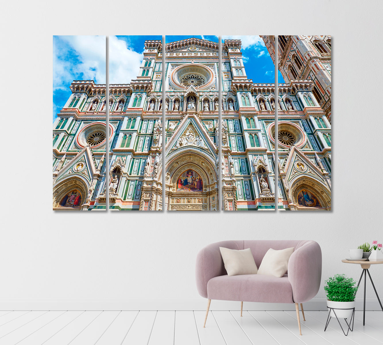 Cathedral in Florence Italy Canvas Print-CetArt-1 Panel-24x16 inches-CetArt