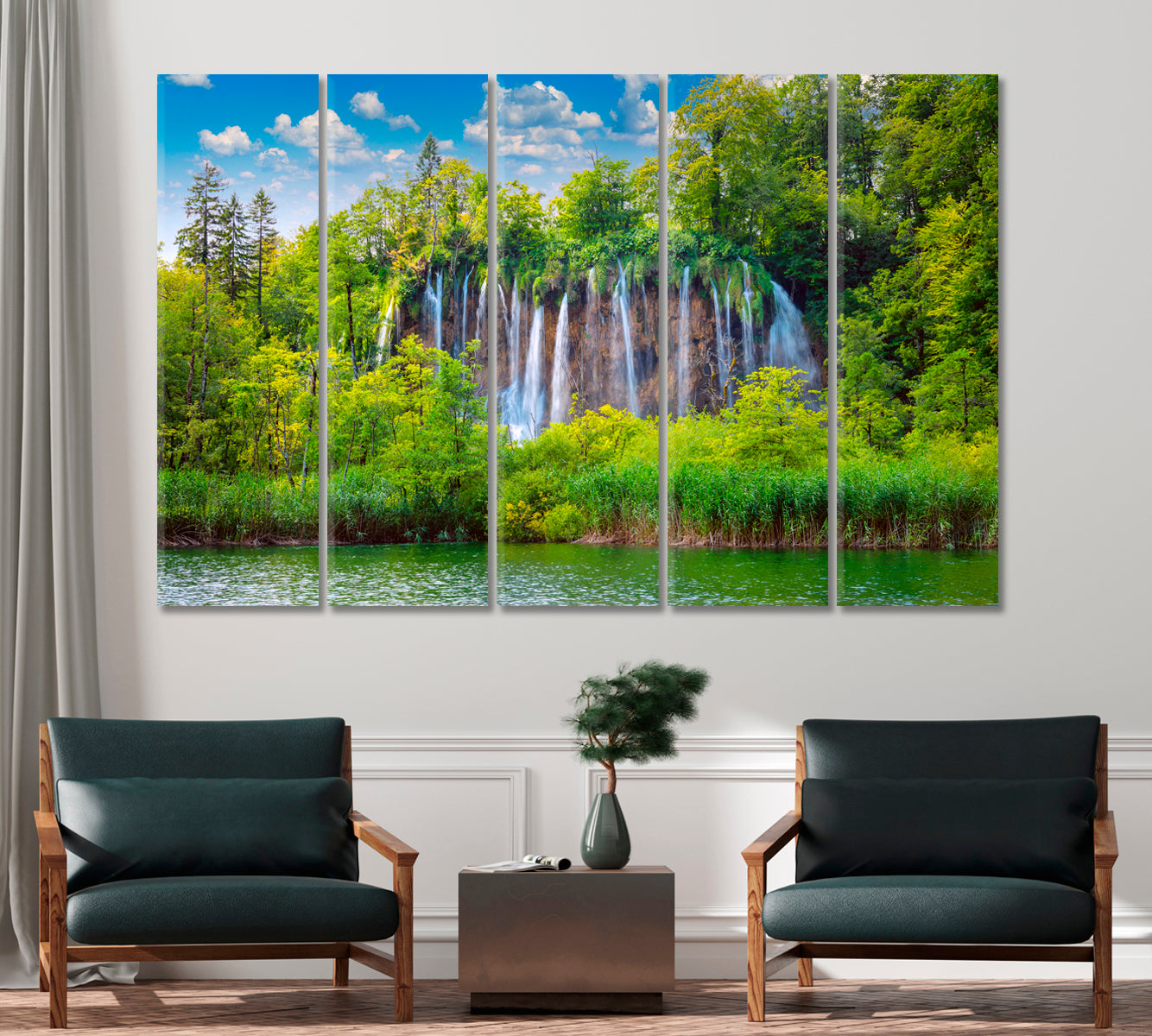 Waterfalls in Plitvice Lakes National Park Croatia Canvas Print-Canvas Print-CetArt-1 Panel-24x16 inches-CetArt