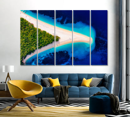 Zlatni Rat Beach Croatia Hvar Island Canvas Print-Canvas Print-CetArt-1 Panel-24x16 inches-CetArt