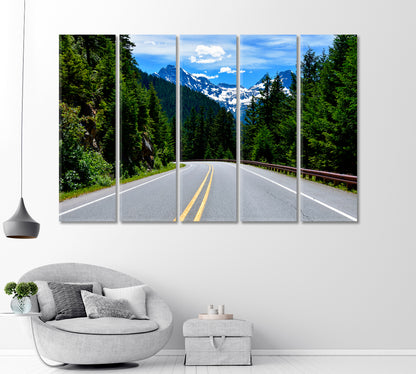 Road to North Cascades National Park Washington State Canvas Print-Canvas Print-CetArt-1 Panel-24x16 inches-CetArt