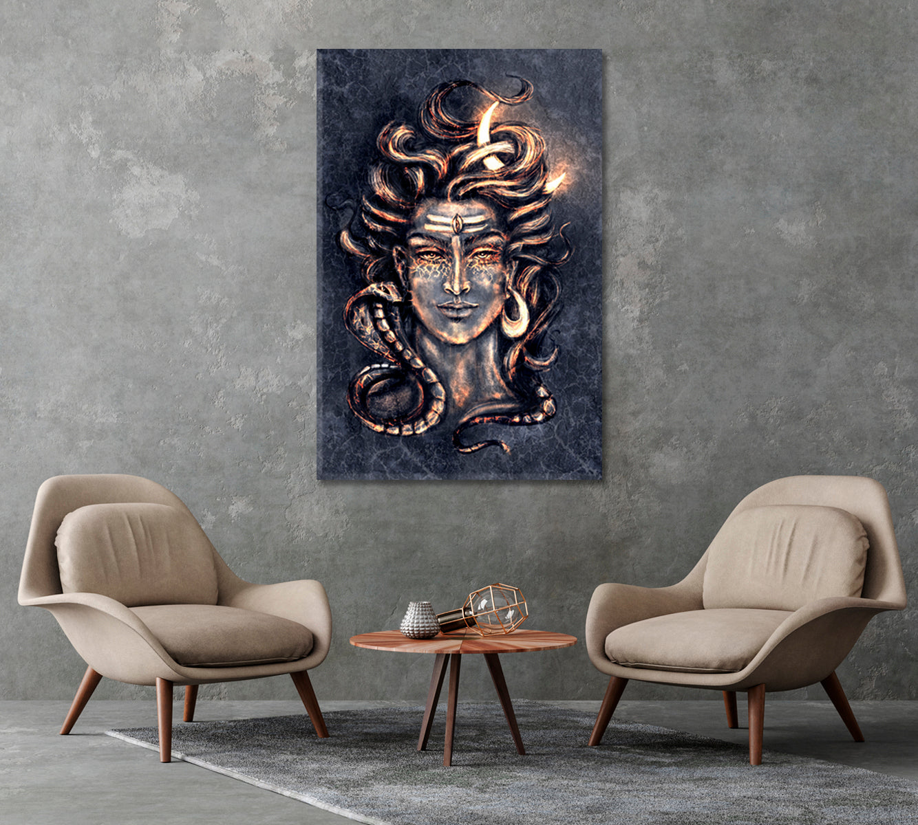 Shiva Canvas Print-Canvas Print-CetArt-1 panel-16x24 inches-CetArt