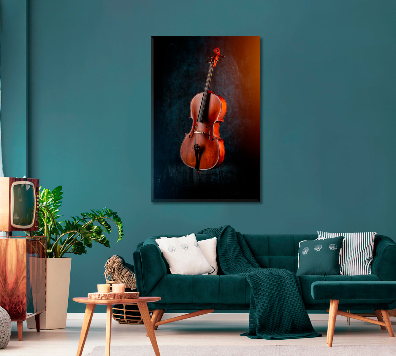 Classic Cello Canvas Print-Canvas Print-CetArt-1 panel-16x24 inches-CetArt