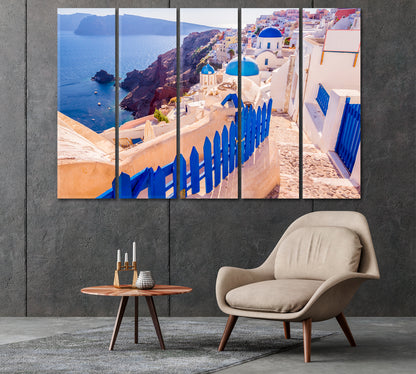 Oia Village in Santorini Island Greece Canvas Print-Canvas Print-CetArt-1 Panel-24x16 inches-CetArt