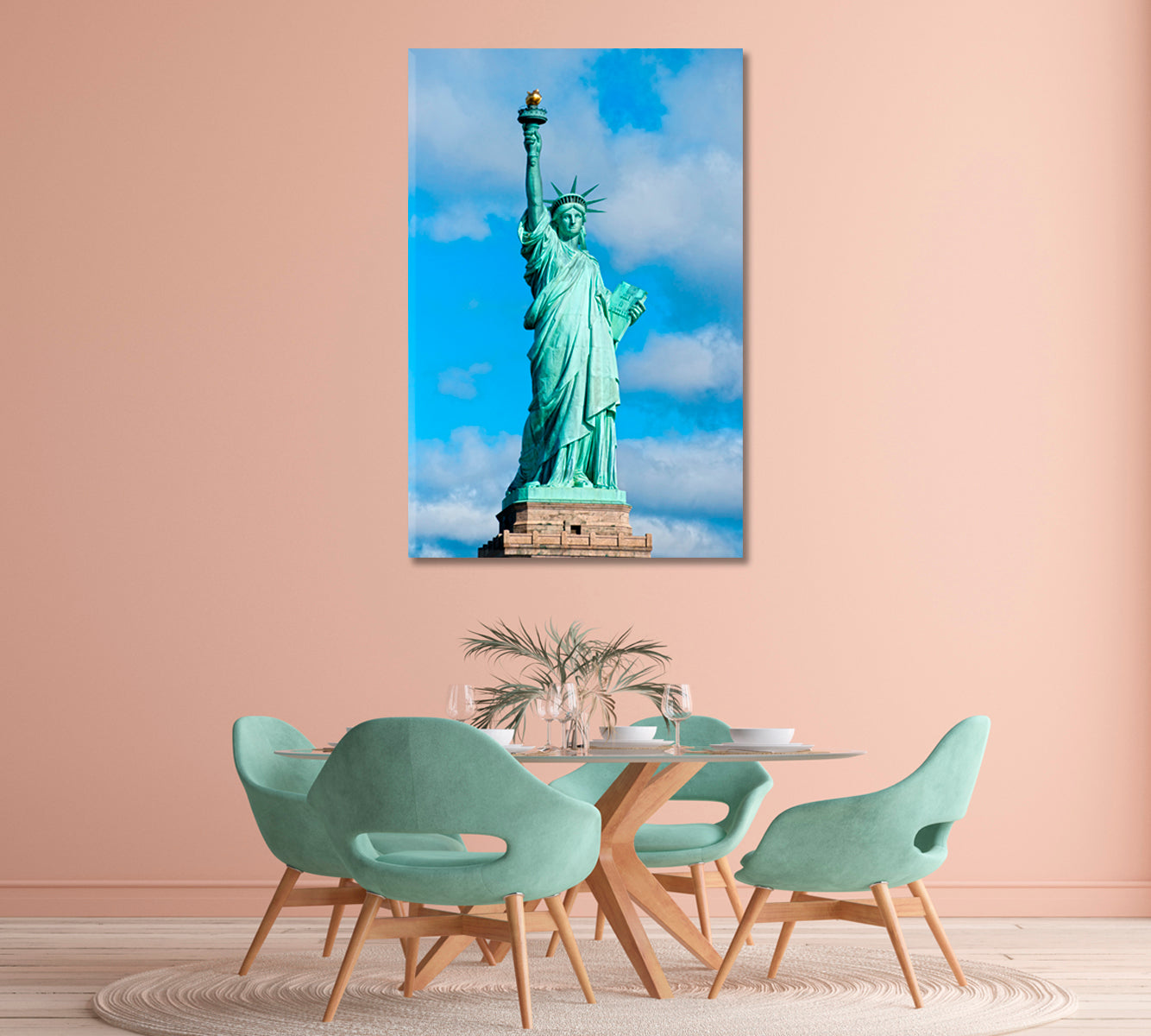 Statue of Liberty New York USA Canvas Print-Canvas Print-CetArt-1 panel-16x24 inches-CetArt