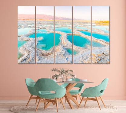 Dead Sea Coast Canvas Print-Canvas Print-CetArt-1 Panel-24x16 inches-CetArt