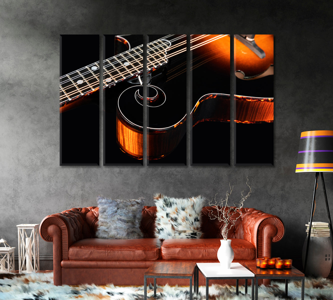 Mandolin Canvas Print-Canvas Print-CetArt-1 Panel-24x16 inches-CetArt