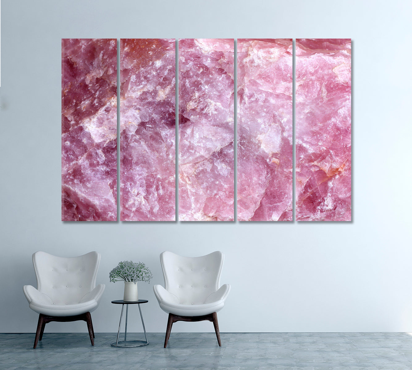 Rose Quartz Surface Canvas Print-Canvas Print-CetArt-1 Panel-24x16 inches-CetArt