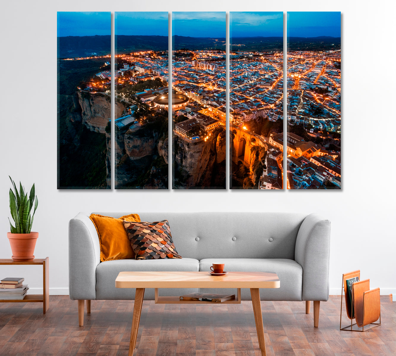 Ronda City Gorge Spain Canvas Print-Canvas Print-CetArt-1 Panel-24x16 inches-CetArt