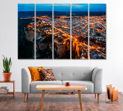 Ronda City Gorge Spain Canvas Print-Canvas Print-CetArt-1 Panel-24x16 inches-CetArt