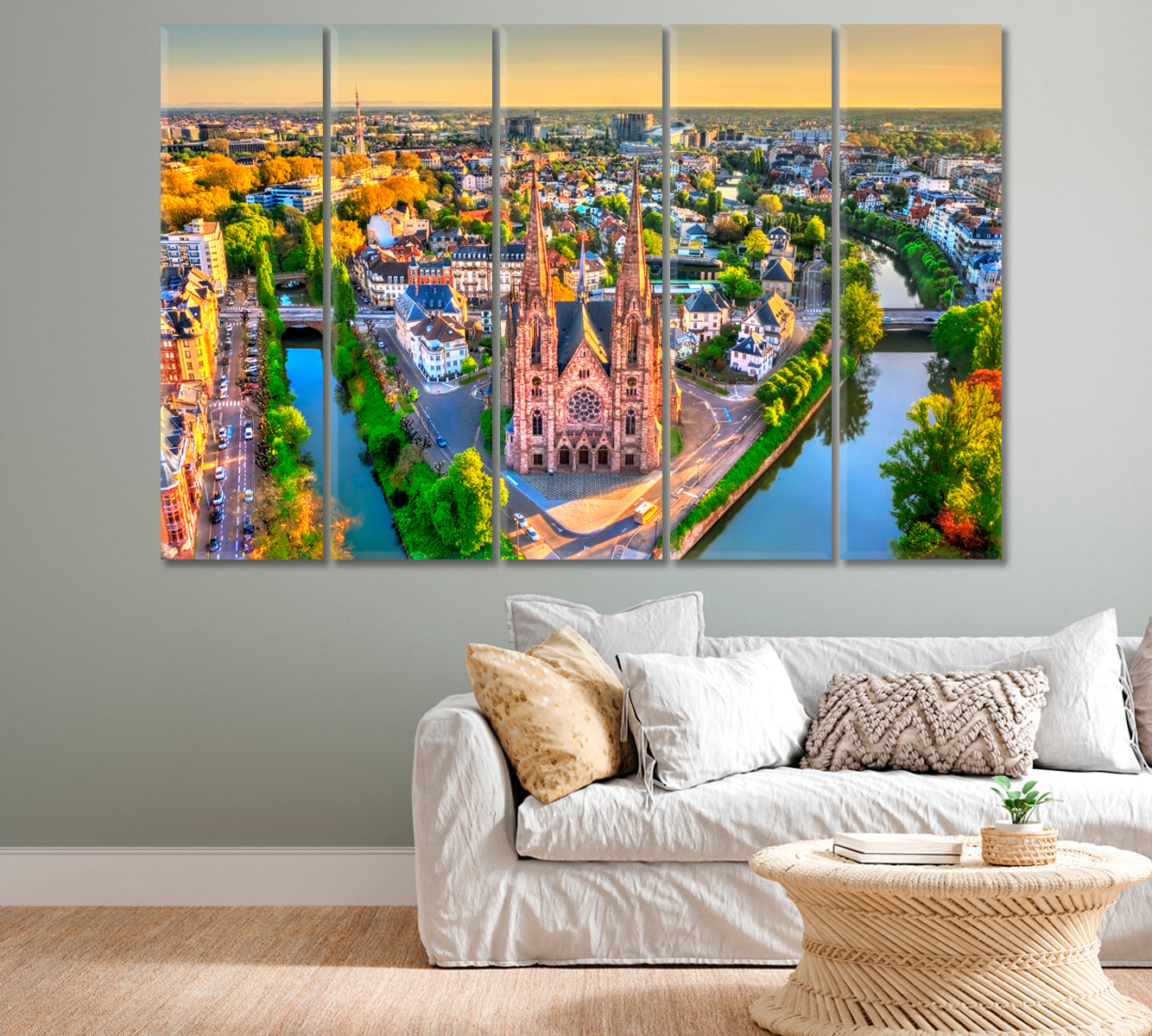 Saint Paul Church in Strasbourg Alsace France Canvas Print-Canvas Print-CetArt-1 Panel-24x16 inches-CetArt