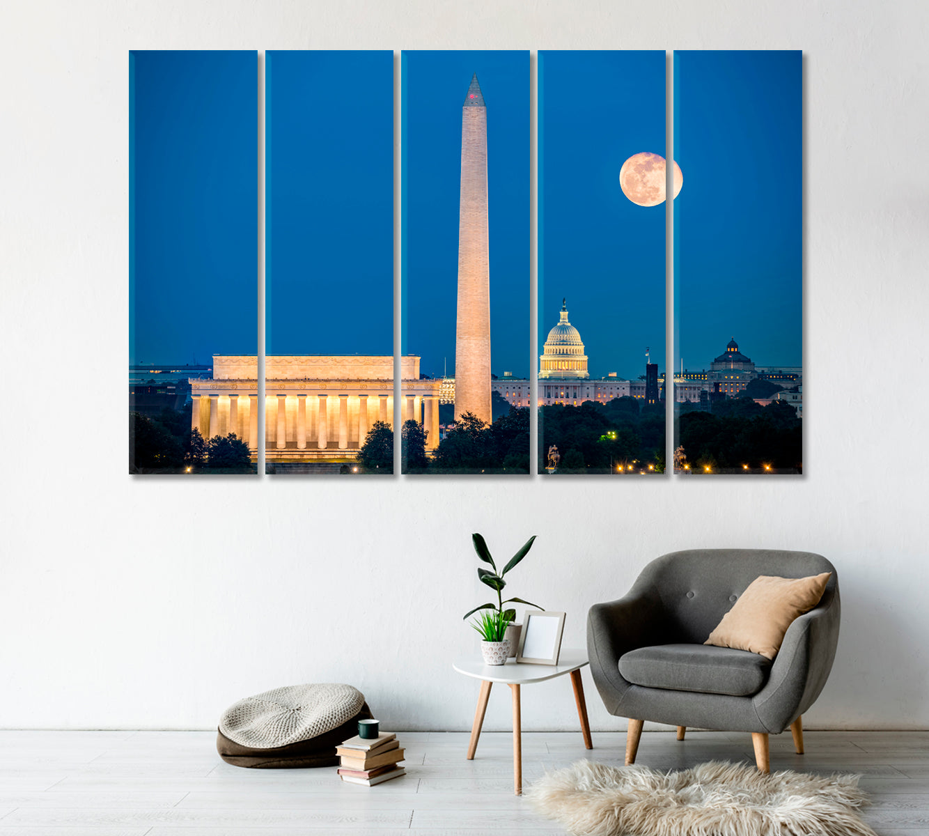 Washington Monument USA Canvas Print-Canvas Print-CetArt-1 Panel-24x16 inches-CetArt