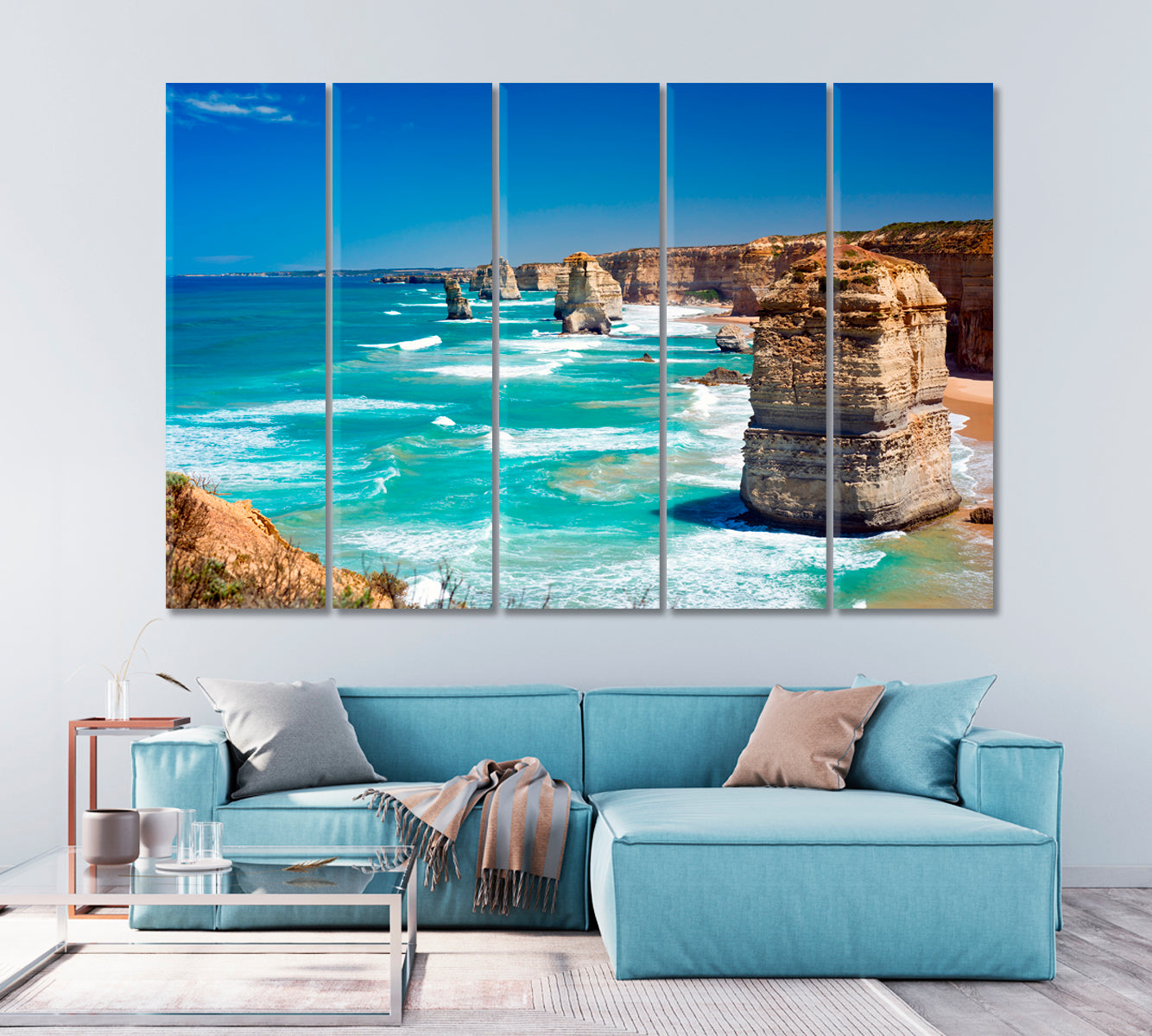 Mighty Rocks Twelve Apostles Australia Canvas Print-Canvas Print-CetArt-1 Panel-24x16 inches-CetArt