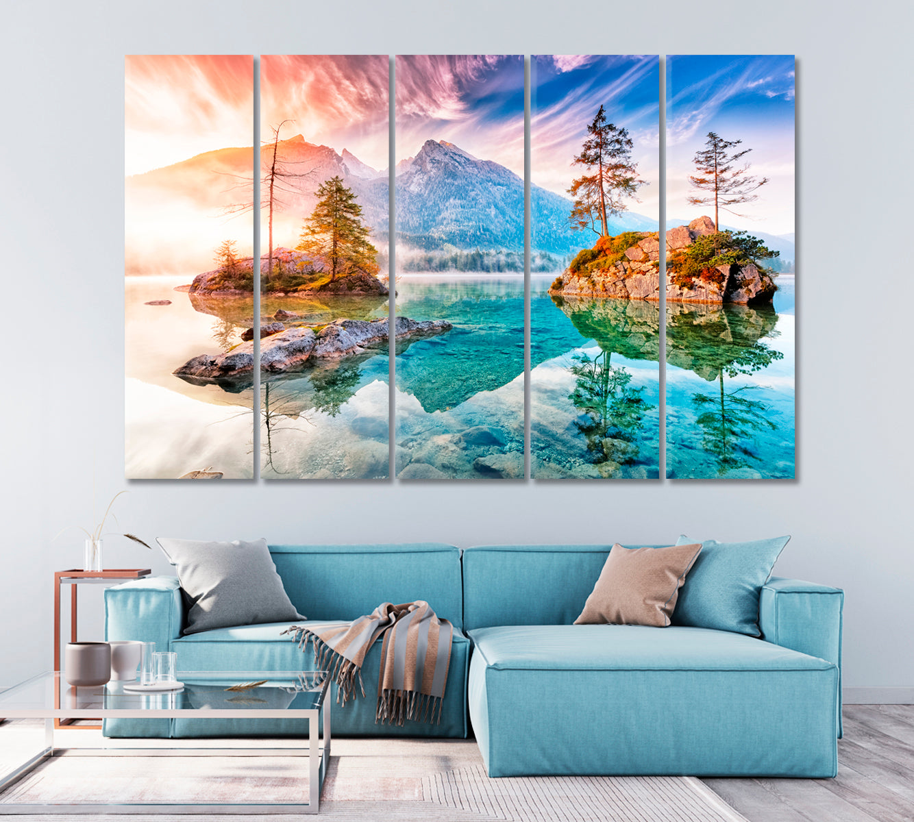 Hintersee Lake in Berchtesgaden National Park Germany Canvas Print-Canvas Print-CetArt-1 Panel-24x16 inches-CetArt