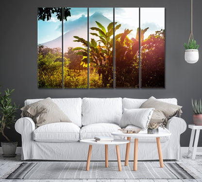 Picturesque Arenal Volcano Costa Rica Central America Canvas Print-Canvas Print-CetArt-1 Panel-24x16 inches-CetArt