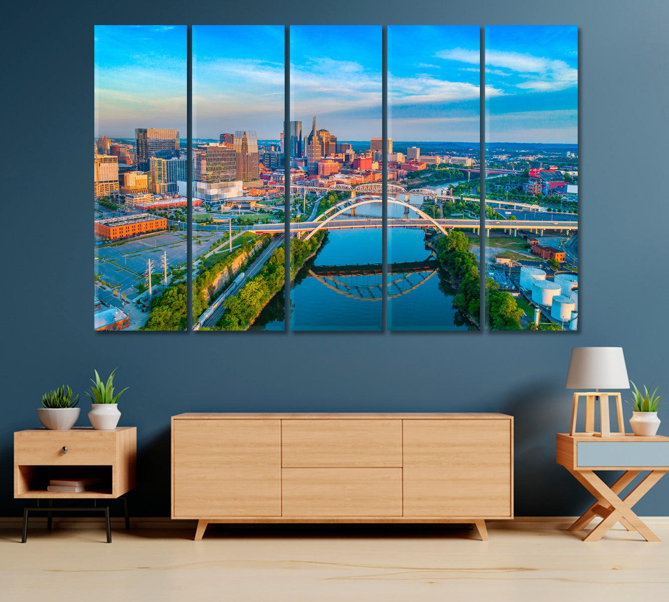 Nashville Tennessee USA Canvas Print-Canvas Print-CetArt-1 Panel-24x16 inches-CetArt